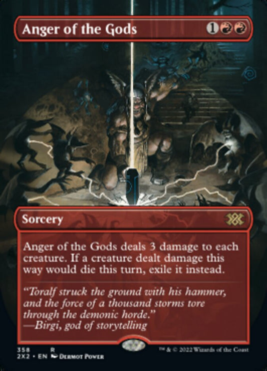 Anger of the Gods (Borderless Alternate Art) [Double Masters 2022] [Foil]