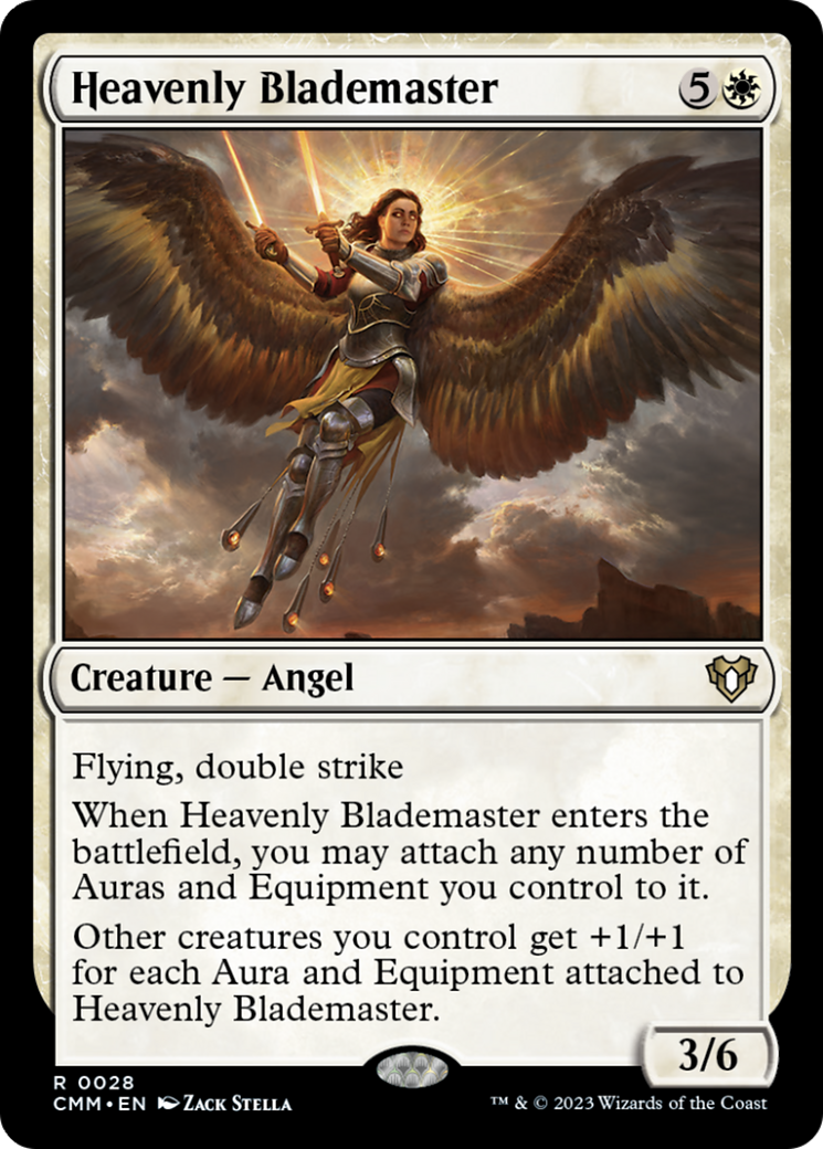 Heavenly Blademaster [Commander Masters] [Foil]