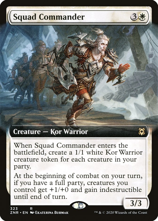 Squad Commander (Extended Art) [Zendikar Rising] [Foil]