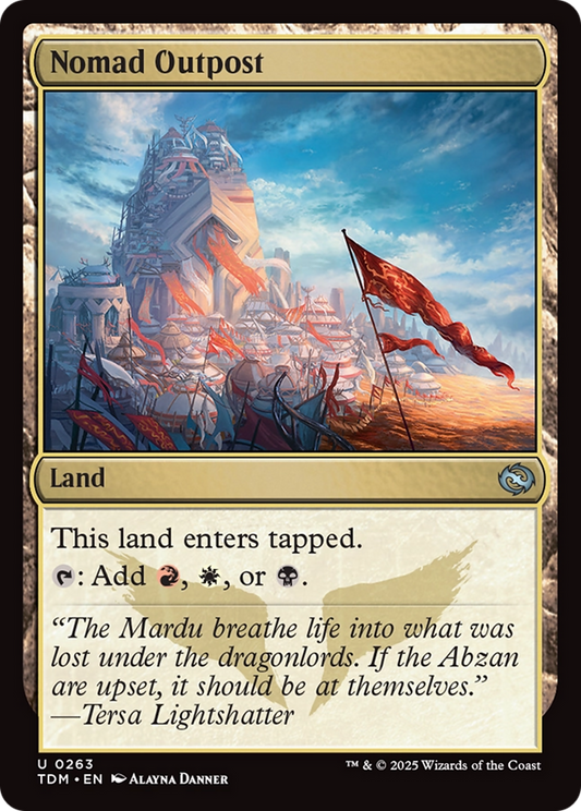 Nomad Outpost [Tarkir: Dragonstorm] [Foil]