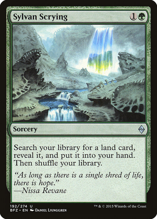 Sylvan Scrying [Battle for Zendikar] [Foil]