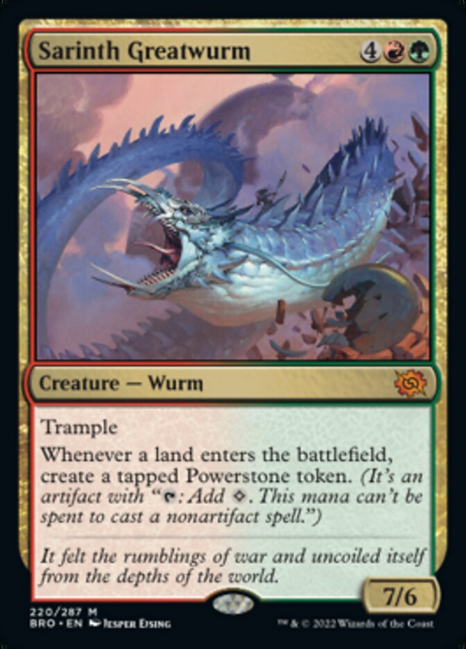 Sarinth Greatwurm [The Brothers' War] [Foil]