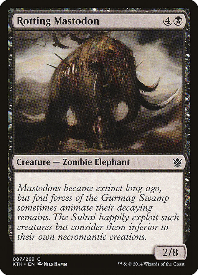 Rotting Mastodon [Khans of Tarkir] [Foil]