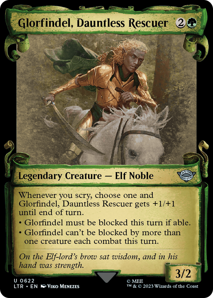 Glorfindel, Dauntless Rescuer [The Lord of the Rings: Tales of Middle-Earth Showcase Scrolls] [Foil]