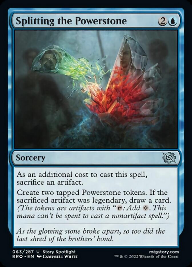 Splitting the Powerstone [The Brothers' War] [Foil]