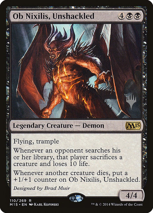 Ob Nixilis, Unshackled [Core Set 2015 Promos] [Foil]