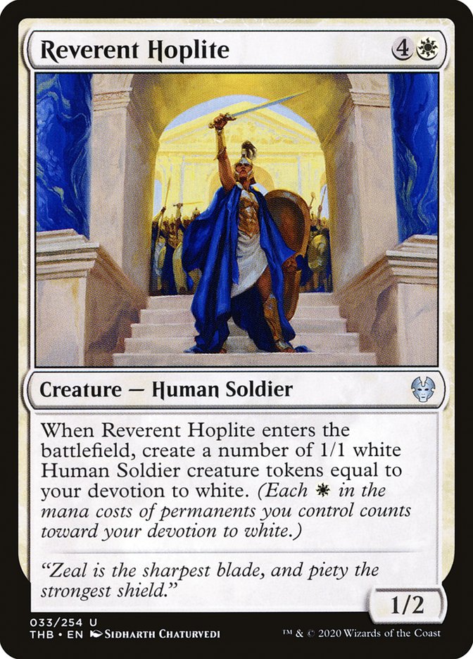 Reverent Hoplite [Theros Beyond Death] [Foil]