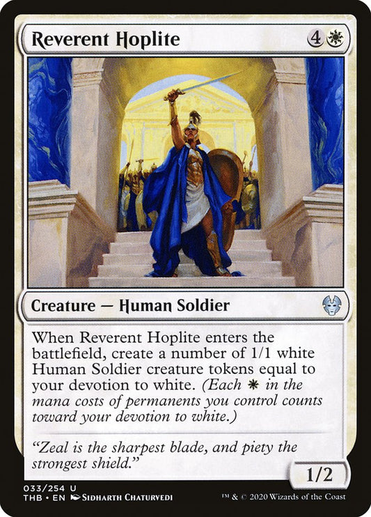 Reverent Hoplite [Theros Beyond Death] [Foil]