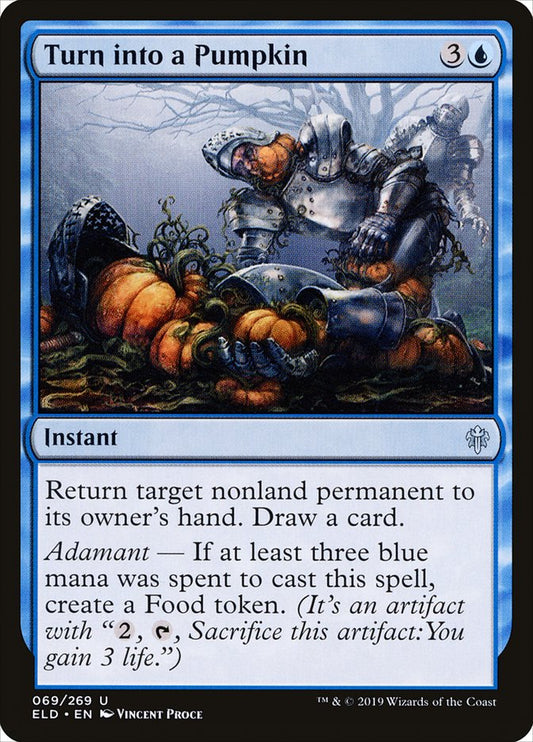 Turn into a Pumpkin [Throne of Eldraine] [Foil]