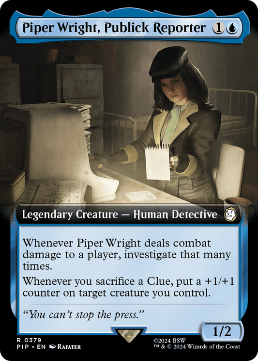 Piper Wright, Publick Reporter (Extended Art) [Fallout] [Foil]