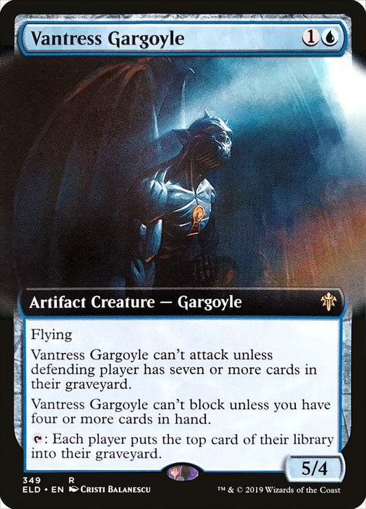 Vantress Gargoyle (Extended Art) [Throne of Eldraine] [Foil]