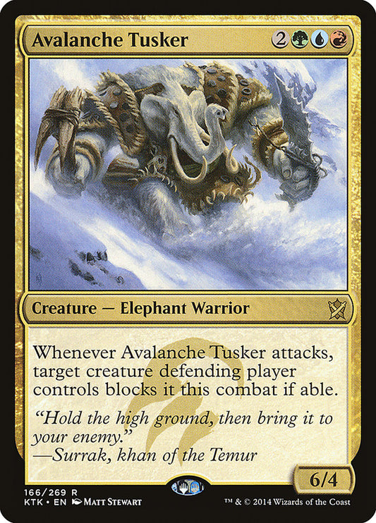 Avalanche Tusker [Khans of Tarkir] [Foil]
