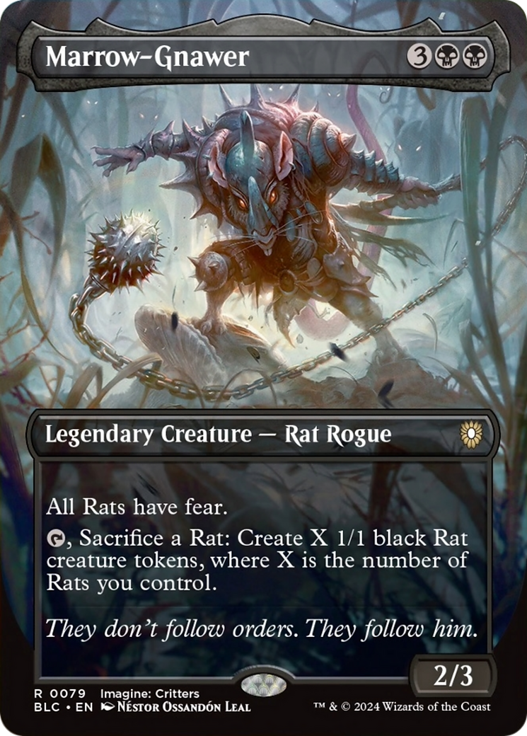 Marrow-Gnawer (Borderless) [Bloomburrow Commander] [Foil]