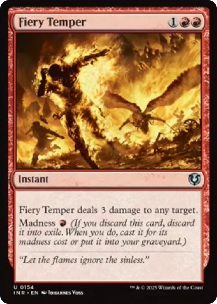 Fiery Temper [Innistrad Remastered] [Foil]
