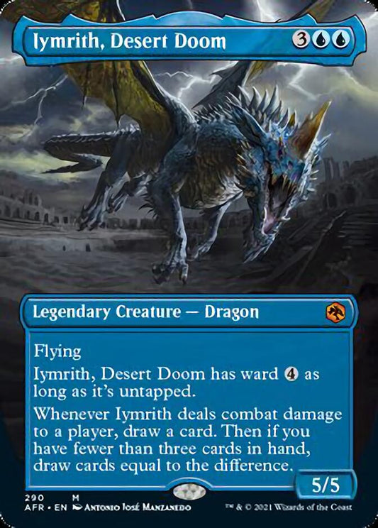 Iymrith, Desert Doom (Borderless Alternate Art) [Dungeons & Dragons: Adventures in the Forgotten Realms] [Foil]