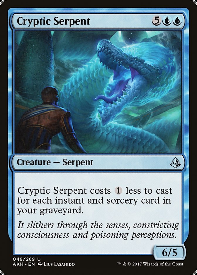 Cryptic Serpent [Amonkhet] [Foil]