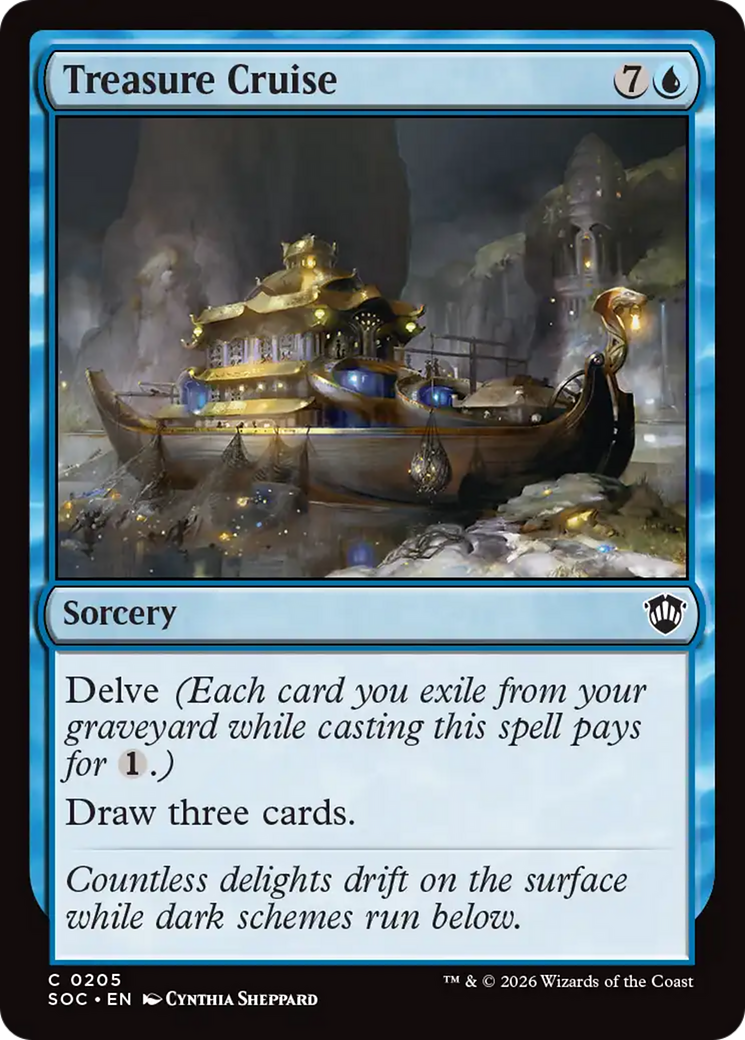Treasure Cruise [Secrets of Strixhaven Commander] [Foil]