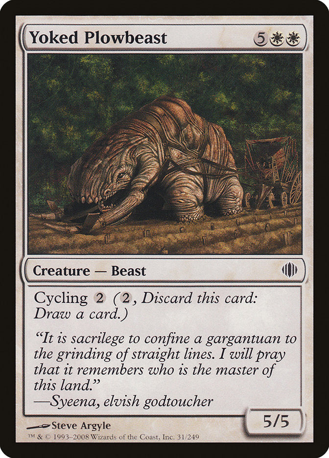 Yoked Plowbeast [Shards of Alara] [Foil]