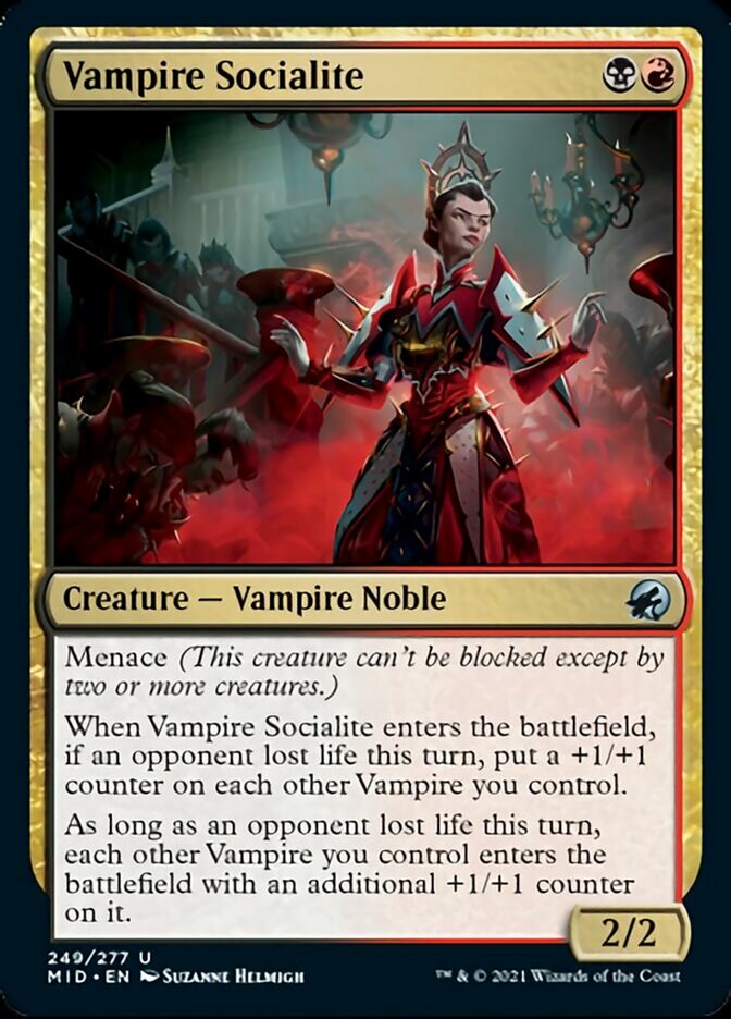 Vampire Socialite [Innistrad: Midnight Hunt] [Foil]