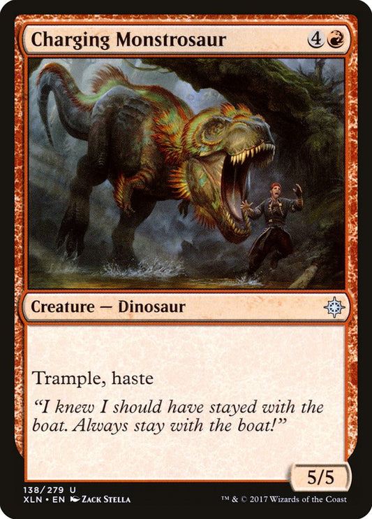 Charging Monstrosaur [Ixalan] [Foil]