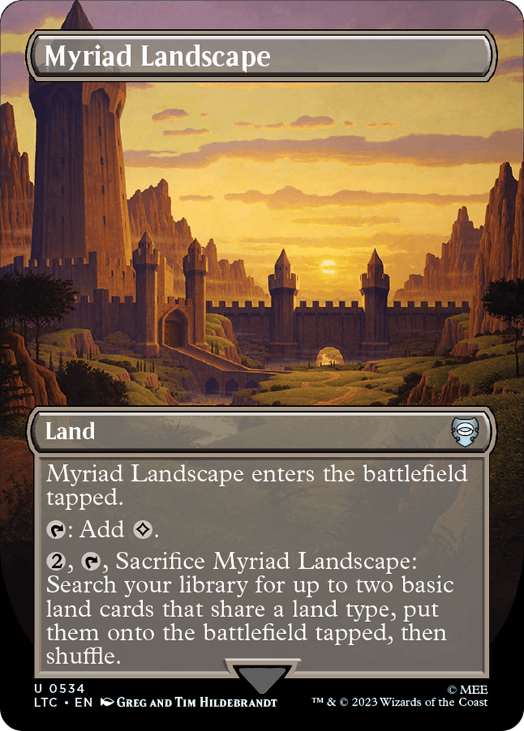 Myriad Landscape (Borderless) [The Lord of the Rings: Tales of Middle-Earth Commander] [Foil]