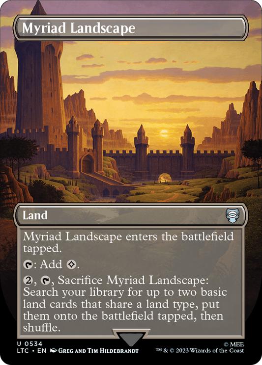 Myriad Landscape (Borderless) [The Lord of the Rings: Tales of Middle-Earth Commander] [Foil]