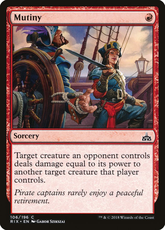 Mutiny [Rivals of Ixalan] [Foil]