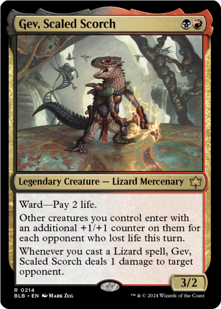 Gev, Scaled Scorch [Bloomburrow] [Foil]