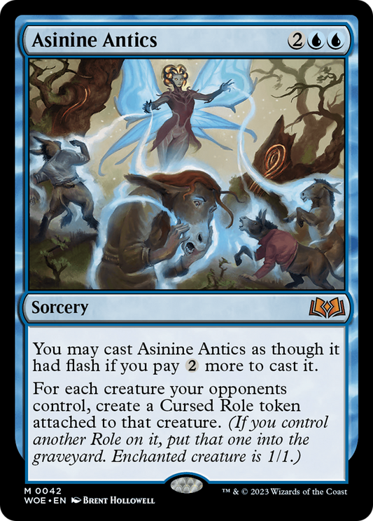 Asinine Antics [Wilds of Eldraine] [Foil]
