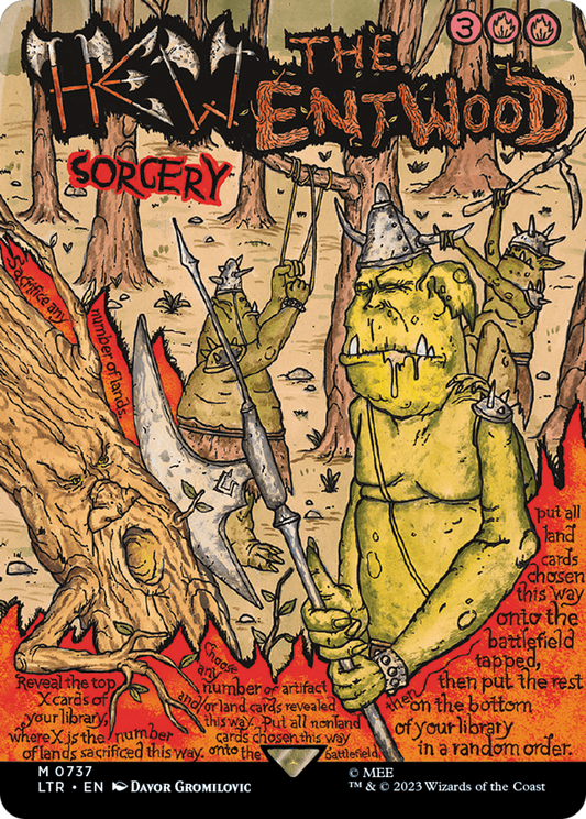 Hew the Entwood (Borderless Poster) [The Lord of the Rings: Tales of Middle-Earth] [Foil]