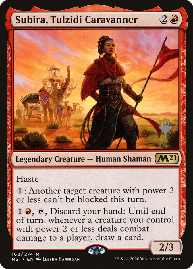 Subira, Tulzidi Caravanner (Promo Pack) [Core Set 2021 Promos] [Foil]