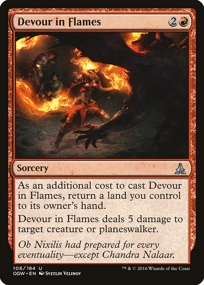 Devour in Flames [Oath of the Gatewatch] [Foil]