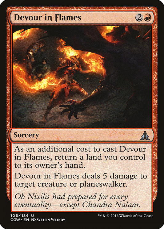 Devour in Flames [Oath of the Gatewatch] [Foil]