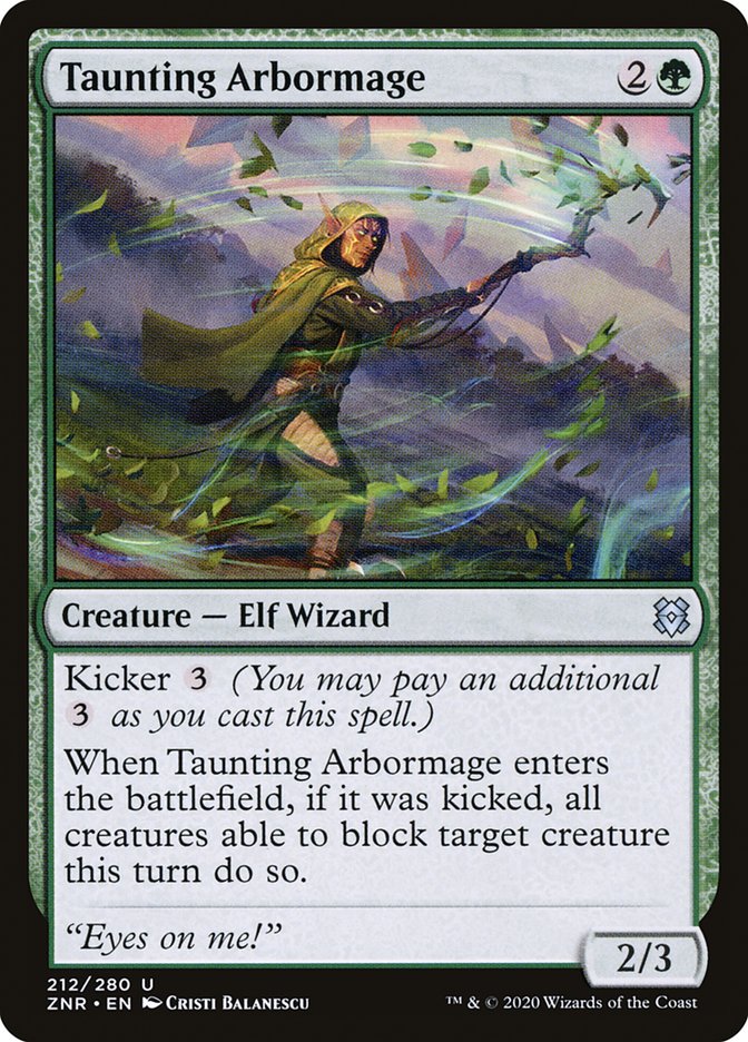 Taunting Arbormage [Zendikar Rising] [Foil]