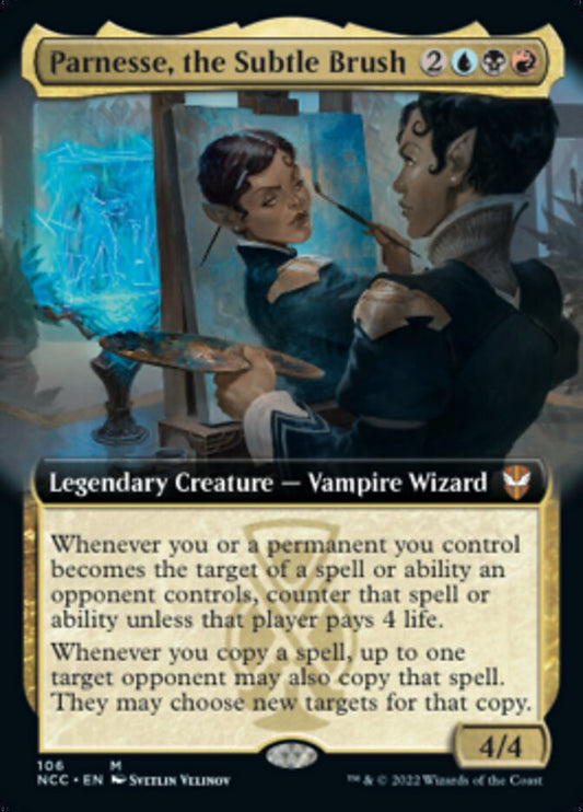Parnesse, the Subtle Brush (Extended Art) [Streets of New Capenna Commander] [Foil]
