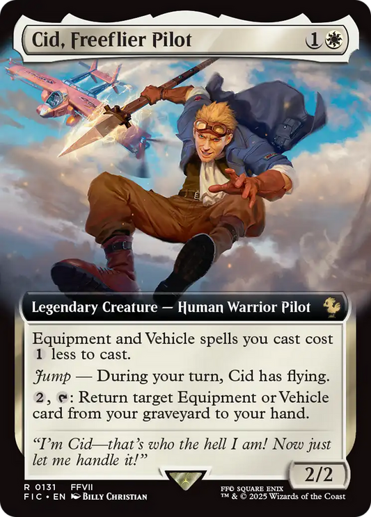 Cid, Freeflier Pilot (Extended Art) [FINAL FANTASY Commander] [Foil]