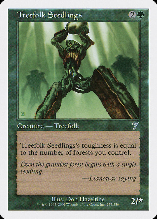 Treefolk Seedlings [Seventh Edition] [Foil]
