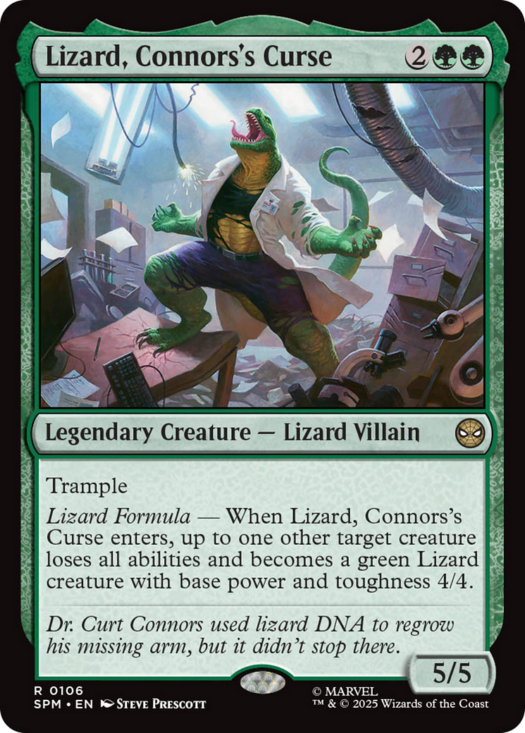 Lizard, Connors's Curse [Marvel's Spider-Man] [Foil]