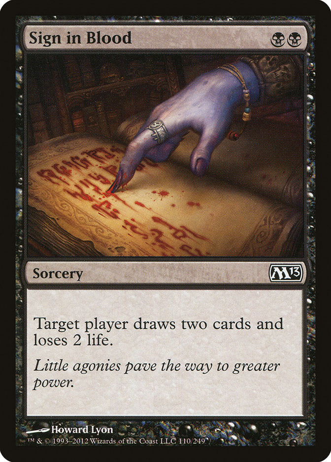 Sign in Blood [Core Set 2013]