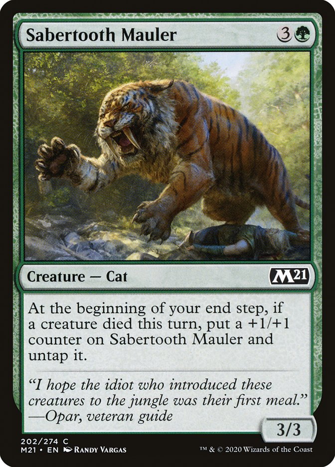 Sabertooth Mauler [Core Set 2021] [Foil]
