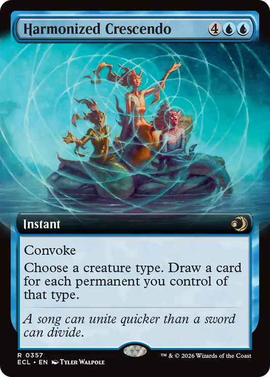 Harmonized Crescendo (Extended Art) [Lorwyn Eclipsed] [Foil]