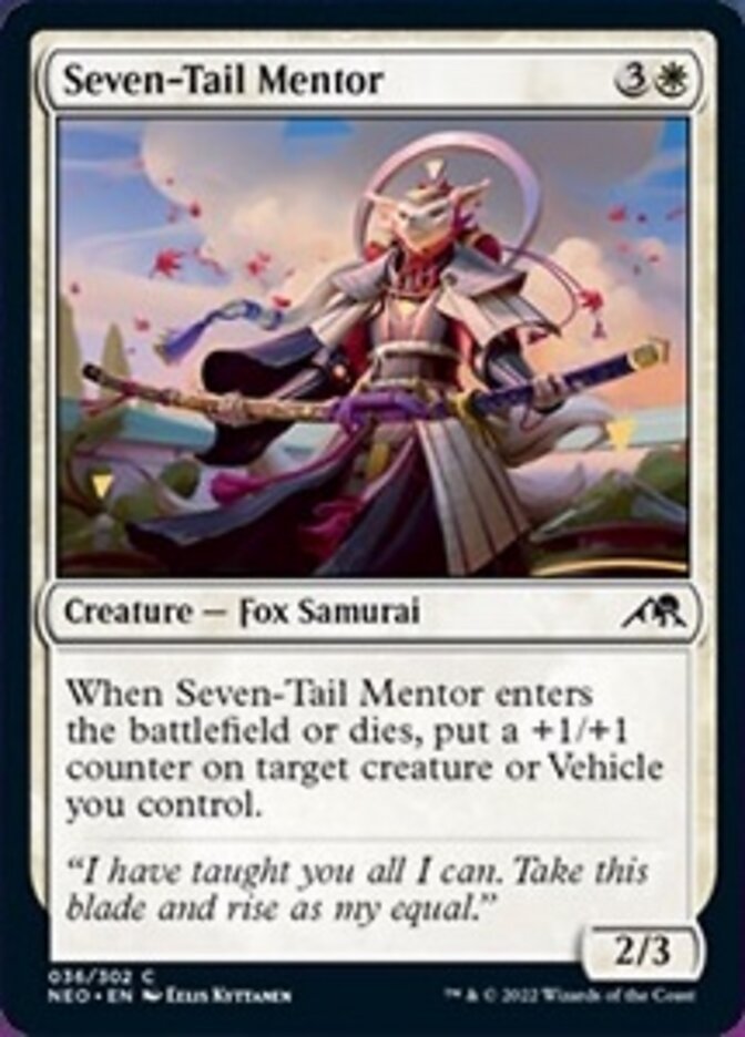 Seven-Tail Mentor [Kamigawa: Neon Dynasty] [Foil]