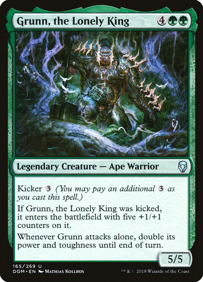 Grunn, the Lonely King [Dominaria] [Foil]