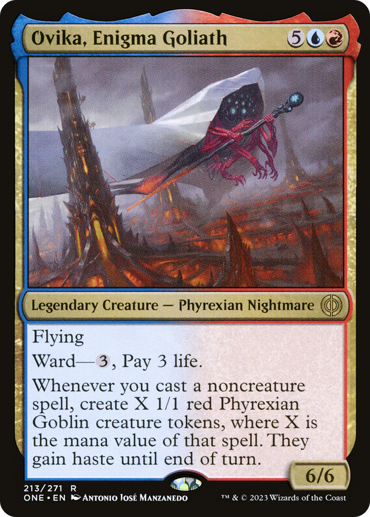 Ovika, Enigma Goliath [Phyrexia: All Will Be One] [Foil]