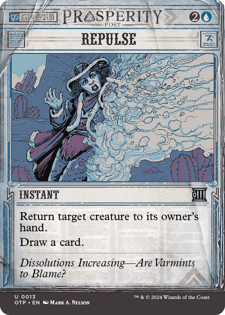 Repulse [Outlaws of Thunder Junction: Breaking News] [Foil]