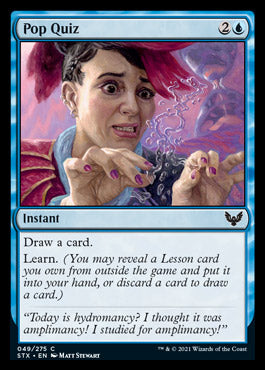 Pop Quiz [Strixhaven: School of Mages] [Foil]