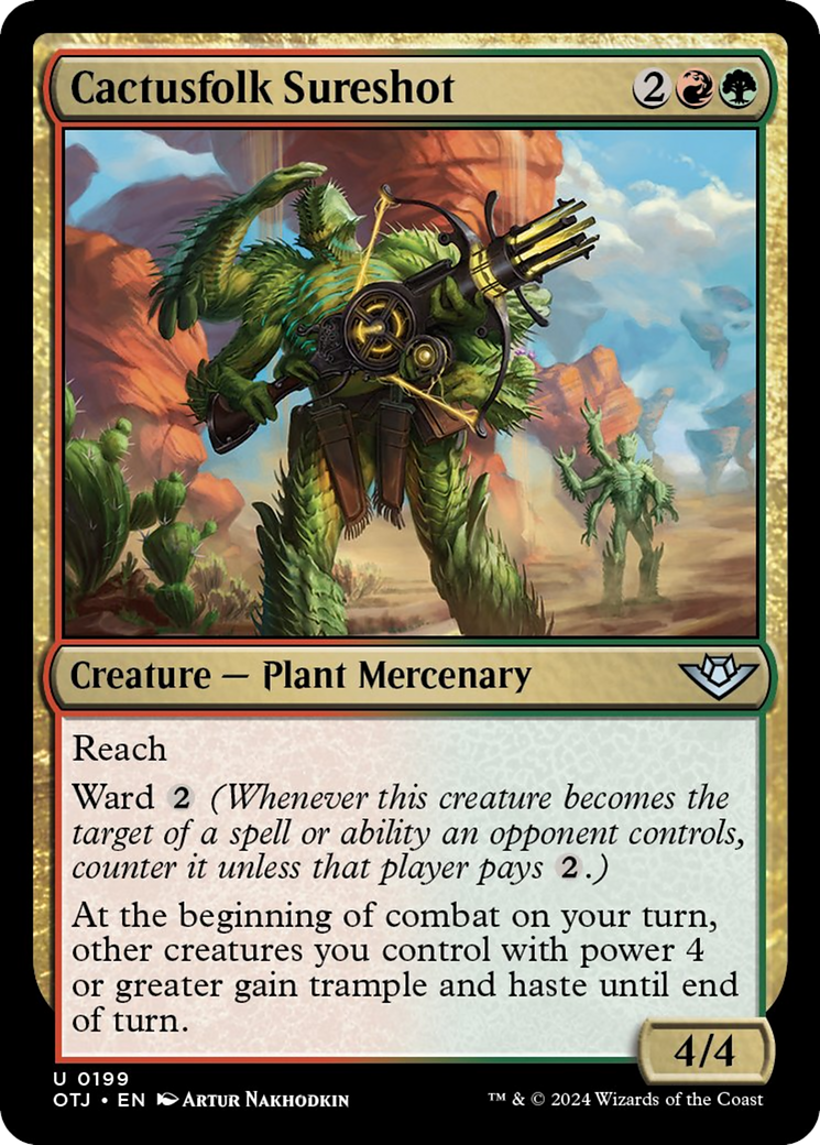 Cactusfolk Sureshot [Outlaws of Thunder Junction] [Foil]