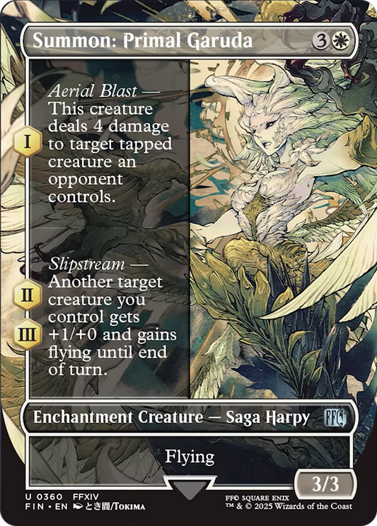 Summon: Primal Garuda (Borderless) [FINAL FANTASY] [Foil]
