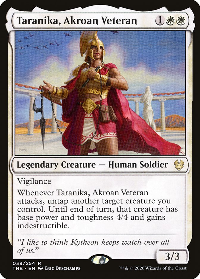 Taranika, Akroan Veteran [Theros Beyond Death] [Foil]