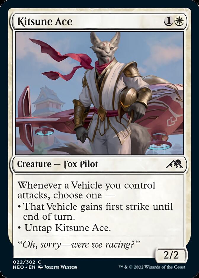 Kitsune Ace [Kamigawa: Neon Dynasty] [Foil]